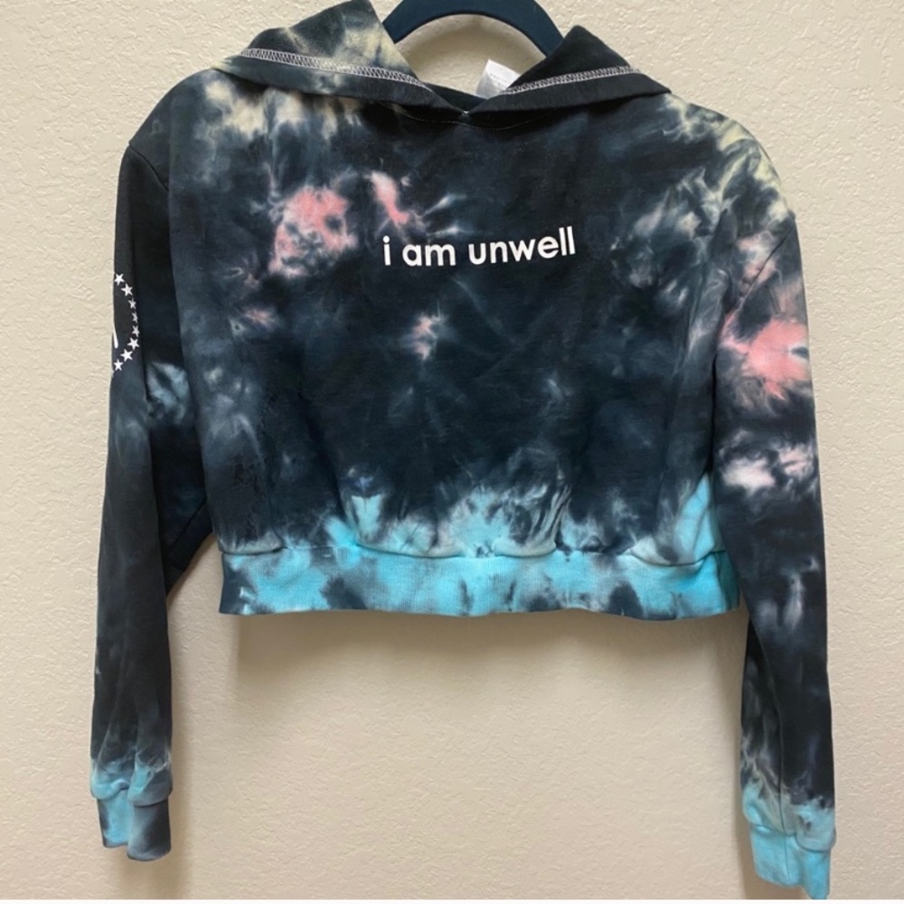 Call Her Daddy Tie Dye I Am Unwell Cropped Hoodie